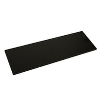 SSWBasics Laminated Black Melamine Shelf Board  36”L x 12”W  Durable and Sleek Cabinet Replacement Shelves  Sturdy and Stylish Shelf Boards for Retail  Thrift  Business  Home  or Office