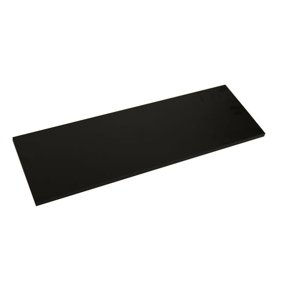 SSWBasics Laminated Black Melamine Shelf Board  36”L x 12”W  Durable and Sleek Cabinet Replacement Shelves  Sturdy and Stylish Shelf Boards for Retail  Thrift  Business  Home  or Office