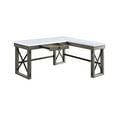 thumbnail image 3 of Newboti Furniture Talmar Marble Top Weathered Gray Finish Writing Desk With Lift Top 0006, 3 of 6