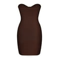 thumbnail image 5 of Lovskoo 2024 Women Summer Dresses 2023 Sun Dresses Summer Casual Slim High Stretch Wool Knit Tube Top Dress Coffee, 5 of 5