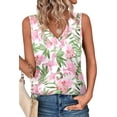 thumbnail image 3 of WIHOLL Tank Tops for Women V Neck Ruched Sleeveless Tops Loose Fit Flowy Womens Summer Tops Casual Comfortable Stylish Tees and Tanks, 3 of 11