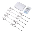 thumbnail image 1 of Kit De Llaveros Con Cuentas De Metal, Juego Portátil De 30 Piezas, Kit De Llavero Con Cuentas, Hierro Multifuncional En Forma De Corazón Resistente Para Bodas, 1 of 7