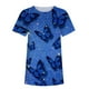 thumbnail image 3 of Tops de Mujer Blusas Casuales Elegantes Camisas Camiseta de Cuello Redondo de Moda Blusa de Manga Corta Estampada Odeerbi ODB156659, 3 of 4