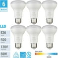 thumbnail image 2 of SHIQI-(6 Pack) 7W LED R20 Reflector 5000K Bright White Light Bulb (50W Equivalent), Dimmable, 525 Lumens, Standard E26 Base, BR20 LED Flood Light Bulbs., 2 of 4