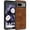 Brown, variant on AIOVETEAB Compatible with Google Pixel 8 Case Premium Leather TPU Hybrid Case Cover,Black