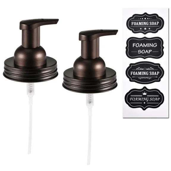 Mason Jar Foaming Soap Dispenser Lids -Bronze -Rustproof Stainless Steel Lid/