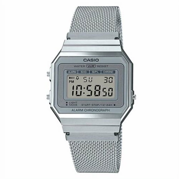 Casio Men's 26mm Classic Stainless Steel Wristwatch, White