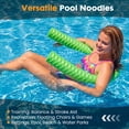 thumbnail image 6 of SWEETCRISPY Ultra Durable NBR Closed Cell Foam Pool Swim Noodles - Corrosion Resistant Swim Bar for Beach Pool Waterpark, Green, 6 of 9