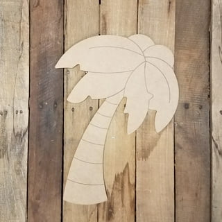 Unfinished Wooden Palm Tree Cutout, 14, Pack of 25 Wooden Shapes for  Crafts, Use for Summer & Beach & Nautical Decor and Crafting, by Woodpeckers
