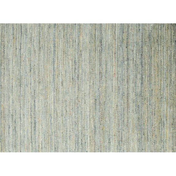 Ahgly Company Machine Washable Indoor Rectangle Contemporary Pale Silver Gray Area Rugs, 7' x 9'