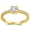 Gold, variant on Round Engagement Ring for Women by Ginger Lyne .5 Ct Simulated Diamond Sterling Silver Wedding Rings