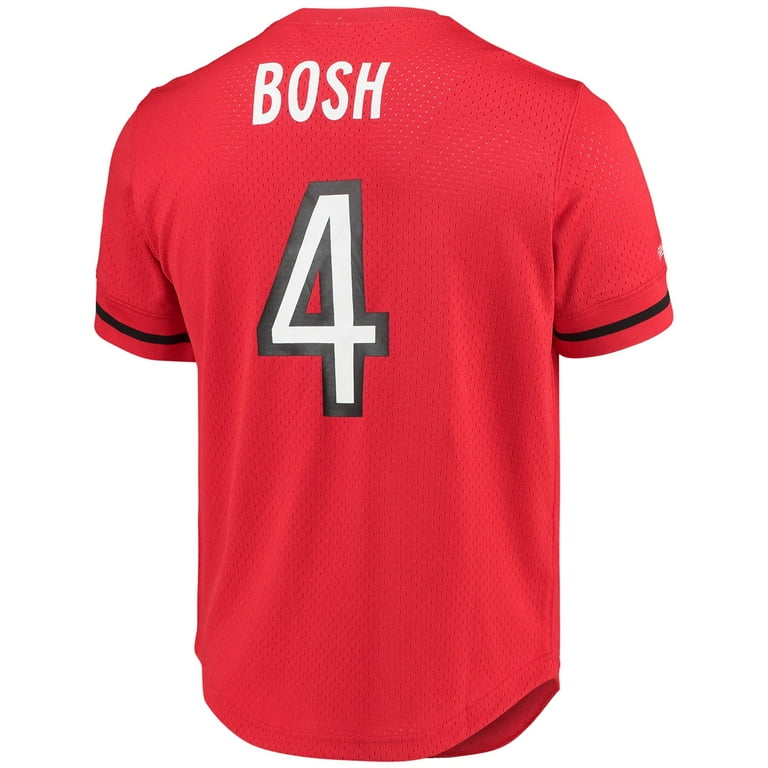 Men's Mitchell Ness Chris Bosh Red Toronto Raptors 2003 Mesh