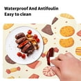 thumbnail image 5 of Wobogo Candy Snacks Pattern Placemats Coasters Set of 4 Heat-resistant Non-slip Easy to Clean Square Dinner Plate Mat, 5 of 8