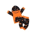thumbnail image 4 of FOCUSNORM Boys Clothes Set Pumpkin and Letters Printing Pullover and Pants, 4 of 9