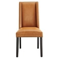 thumbnail image 6 of Modway Baron Vegan Leather Dining Chair in Tan, 6 of 8