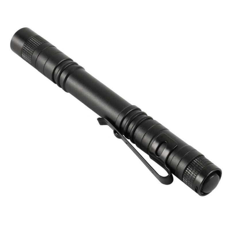 1/5/10x XPE-R3 LED Flashlight Portable Pen Torch Lamp Clip Mini Light Penlight 