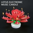 thumbnail image 2 of Vela de pastel - Velas de loto giratorias electrónicas - Doble capa (Rojo) Ndcxsfigh  Nuevos Originales, 2 of 8