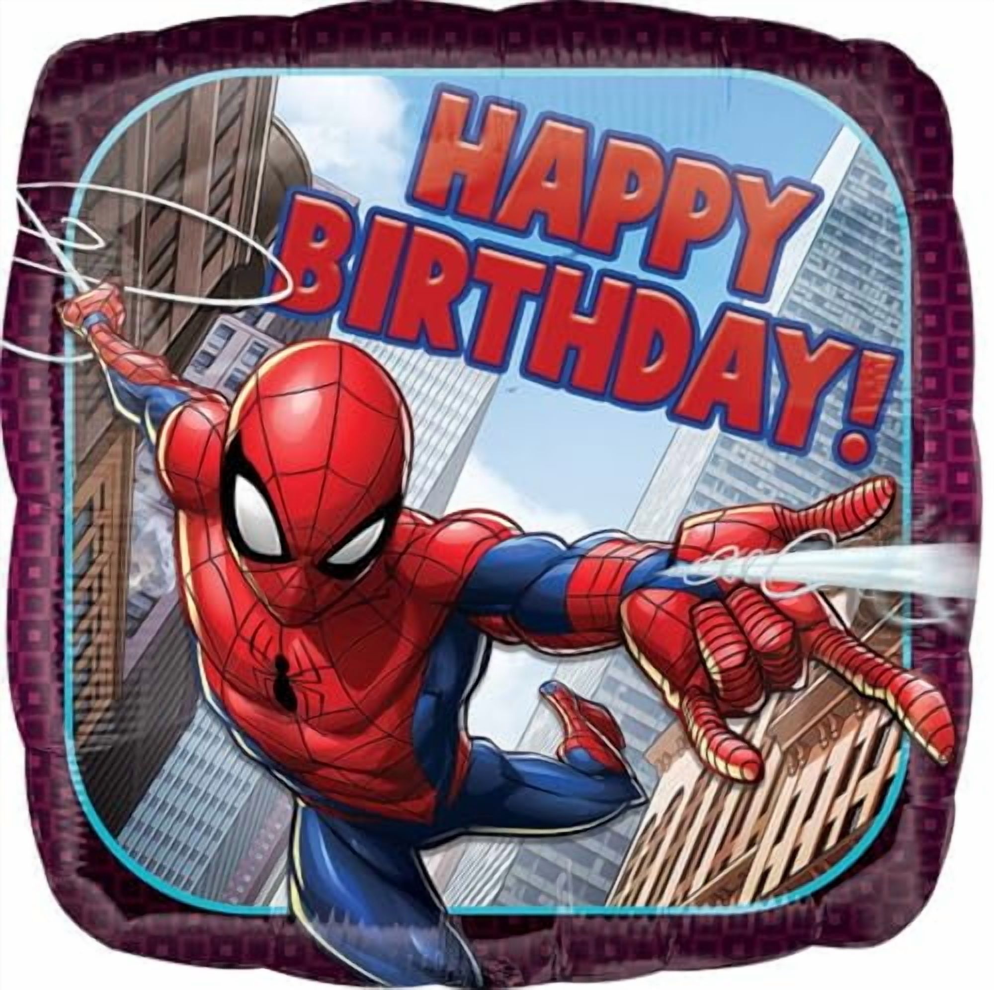 Anagram Spider-Man Personalized Birthday Party Supplies Balloon Bouquet Decorations