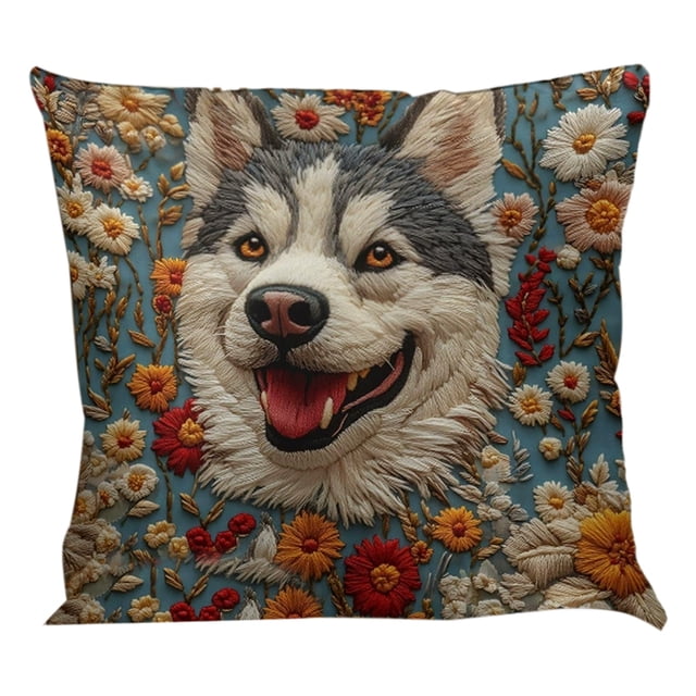 SIYTUAU Polyester Pillowcase With Animal Print 17.72X17.72 Inch Soft Cushion Cover For Sofa A