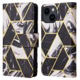 thumbnail image 2 of Compatible with iPhone 14 Premium Vintage PU Leather Magnetic Closure Case with Strap Flip Cover, 2 of 5