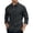 Dark Gray, variant on Men's Long Sleeve Polos Shirts Solid Color Button Turndown Collar Pullover Top for Daily Commuting
