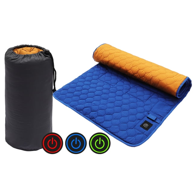 Winter Heating Pad USB Heating Sleeping Pad Camping Warm Mattress Temperature Adjustable Warm Tent Sleeping Pad Foldable Sleeping Pad