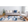 thumbnail image 4 of Rugs.com Athena Shag Collection Rug – 2' 2 x 3' Blue Shag Rug Perfect For Entryways, Kitchens, Breakfast Nooks, Accent Pieces, 4 of 9
