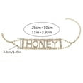 thumbnail image 7 of AYYUFE Punk Shiny Rhinestone Letter Honey Cup Chain Choker Necklace Women's, 7 of 7