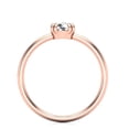 thumbnail image 5 of SuperJeweler 1/2 Carat Rose Cut Diamond Solitaire Ring In 14 Karat Rose Gold For Women, 5 of 6