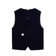 thumbnail image 1 of KYAIGUO Gilet de Costume Formel pour Garçons Tout-Petits 2-15 Ans Robe Classique à Col pour Mariage Fête, 1 of 6