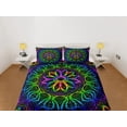 thumbnail image 2 of Mandala Psicodélico Funda Nórdica Juego de Cama Hippie Full, Queen, King, Preppy, 2 of 4