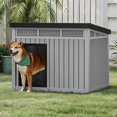 thumbnail image 6 of FASCK Plastic Dog House, Indoor & Outdoor Dog Kennel with Lift-Up Sloping Roof, Waterproof & Ventilated for Small to Medium Dogs, Easy to Clean Design, 6 of 6