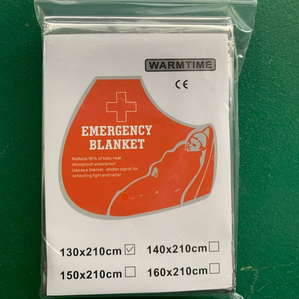 Xzngl Emergency Sleeping Bag Survival Bag Emergency Mylar Thermal Blankets. Space Blanket Survival Insulating Reflective Foil Kit Camping Blanket Outd