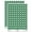 Dark Green, variant on Letter K Uppercase Cute Typewriter Font 200+ Round Stickers - Black - Gloss Finish - 0.50" Size