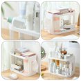 thumbnail image 3 of IDEANATEGRATE Professional White Cosmetic Organizer Desktop Rack for Home and Bathroom Use, 3 of 8
