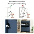 thumbnail image 2 of PieDle Shoe Storage Cabinet with 2 Flip-Down & 2 Standard Drawers, Freestanding Narrow Organizer with Adjustable Shelves, for Entryway, Hallway, Closet, Farmhouse Design, 2 of 10