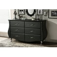 thumbnail image 4 of Baxton Studio Enzo Modern Faux Leather 6-Drawer Dresser, 4 of 5