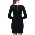 thumbnail image 5 of Richie House Women's Elegant Sweater Dress with Zipper Back RH2060-B-L, 5 of 6