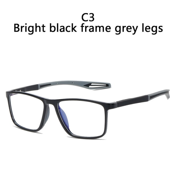 Gafas graduadas para miopía para hombre, diseño deportivo, gafas deportivas TR90, bloqueo de luz azul, gafas rectangulares de alta calidad