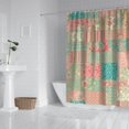 thumbnail image 2 of Pioneer Flower Floral Print Pattern Shower Curtain 72"x84", Bathroom Decorative Shower Curtain Set with 12 Hooks, Waterproof Washable, 2 of 6