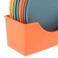 thumbnail image 4 of KAKOWELY Multipurpose Storage Plate Made of PP Assorted Color Strong and Durable with Rack 1 Set,5.71"X5.71"X0.59", 4 of 5