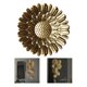 thumbnail image 4 of Escultura colgante de fondo artístico de pared con círculo dorado de hierro para oficina B, 4 of 9