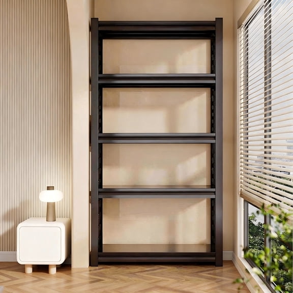 Adjustable 5-Tier Heavy Duty Shelving, Metal Garage Storage Rack with Industrial Strength | Ideal for Basement, Warehouse, Pantry, Laundry & Garage Organization | 36" W x 18" D x 78" H