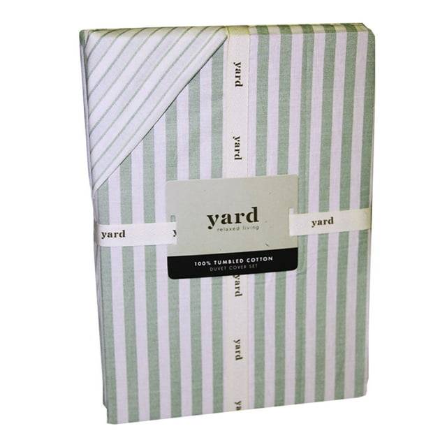 The Linen Yard Hebden Melange Stripe Duvet Cover Set
