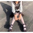 thumbnail image 1 of Lolita pantimedias de encaje blanco mujer japonesa linda sección delgada verano lolita piernas hermosas flor calcetines de seda blanca 8085 flor blanca vid talla única XianweiShao  1327537321576, 1 of 1