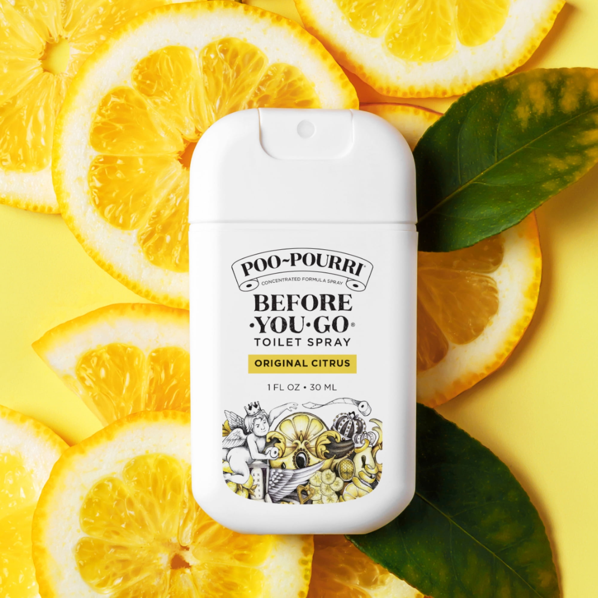 Poo-Pourri Before-You-Go Toilet Spray, Original Citrus, Travel Size 10 mL -  Lemon, Bergamot and Lemongrass, 0.34 Fl Oz (Pack of 1) 0.34 Fl Oz (Pack of