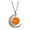 A1, variant on Moonstones Necklace Wire Cutout Moon Pendant Necklace Personalized Necklace Jewelry