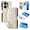 Orange, variant on Tianyeda for REDMI Note 13 pro 4G Case Wallet Card Holder Zipper Leather Flip Cover Crossbody Wrist Strap with Stand A3