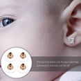 thumbnail image 2 of KAKOWELY 100Set Golden Back of Earrings Studs Secure Design for Everyone, 2 of 8