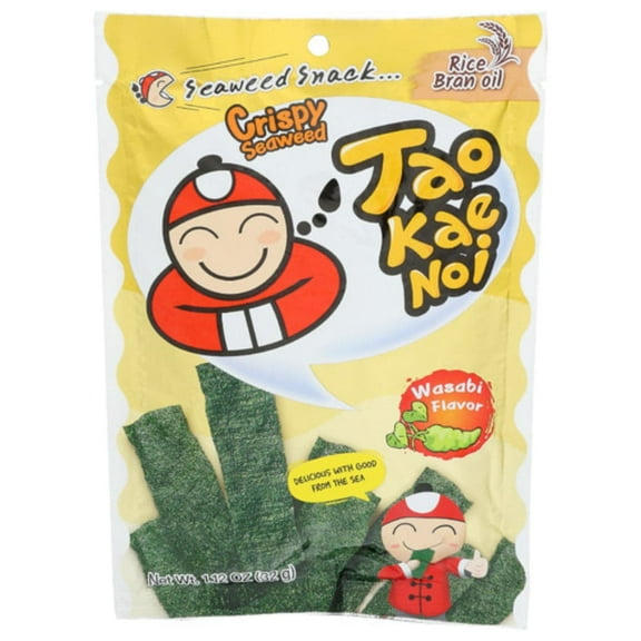 Tao Kae Noi Crispy Seaweed Snack, Wasabi, 1.12 oz (32 g)